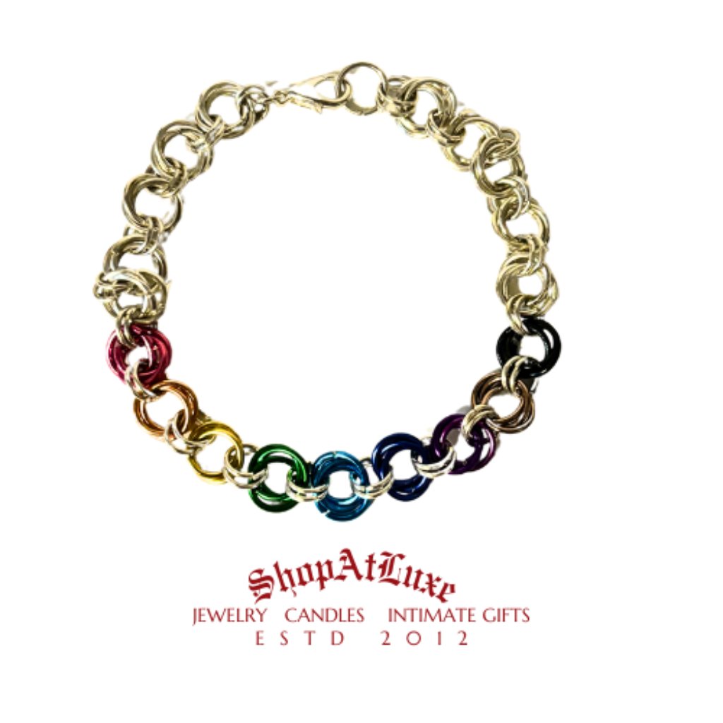 Rock The Rainbow Byzantine Bracelet 28$